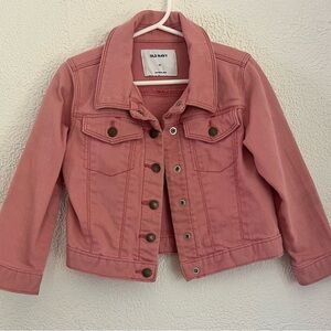 Old Navy Blush Pink Kids Jean Jacket